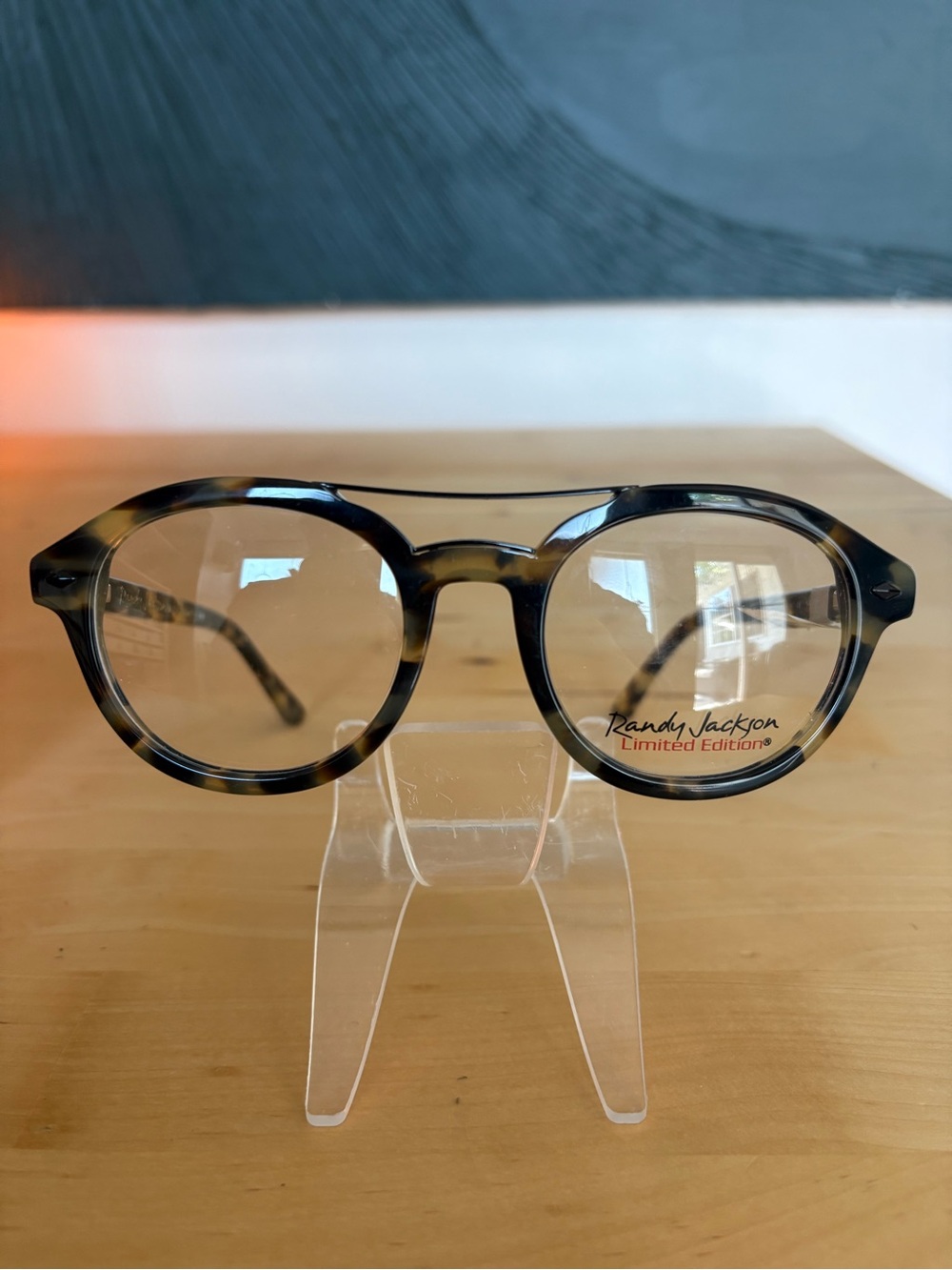 Randy Jackson Limited Edition X131 Tokyo Tortoise Round Double Bridge Eyeglasses